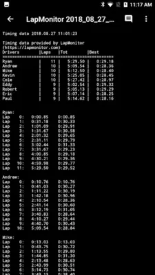 LapMonitor android App screenshot 4